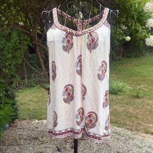 Lucky brand strappy  beaded neutral colored tank